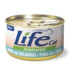 Life Cat Natural Adult Lattine 85g - Tonno con calamari
