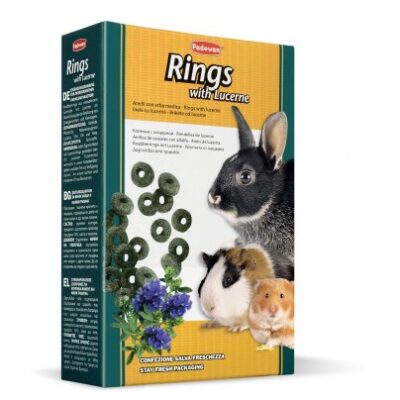 Padovan Rings With Lucerne 150g - Snack per Roditori
