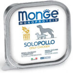 Monge Monoproteico Paté in vaschetta da 150g - Solo Pollo - Adult