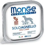 Monge Monoproteico Paté in vaschetta da 150g - Solo Agnello - Adult