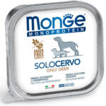 Monge Monoproteico Paté in vaschetta da 150g - Solo Cervo - Adult