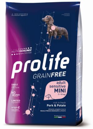 Prolife Grain Free Adult Sensitive Maiale e Patate Mini