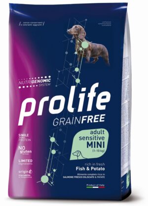 Prolife Grain Free Adult Sensitive Salmone e Patate Mini