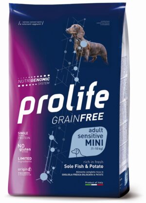 Prolife Grain Free Adult Sensitive Sogliola e Patate Mini