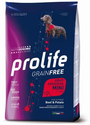 Prolife GrainFree Adult Sensitive Manzo e Patate Mini