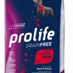 Prolife Grain Free Adult Sensitive Manzo e Patate Mini - 2kg