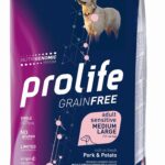 Prolife Grain Free Adult Sensitive Medium/Large Maiale e Patate - 2,5kg