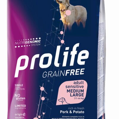 Prolife Grain Free Adult Medium/Large Maiale e Patate 2,5kg