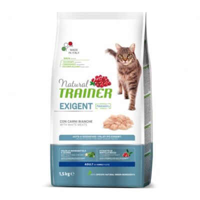 Natural Trainer Exigent Tacchino 1,5Kg - Crocchette per Gatti Esigenti