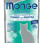Monge Natural Bustine in Pezzetti 80g - Adult Tonno con Anatra