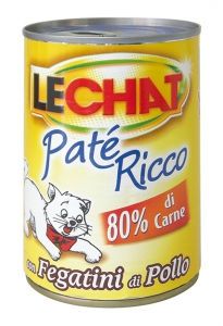 LeChat Adult Paté con Fegatini di Pollo 400g