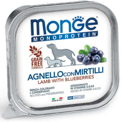 Monge Monoproteico Agnello e Mirtilli 150gr - Cibo Umido per Cani