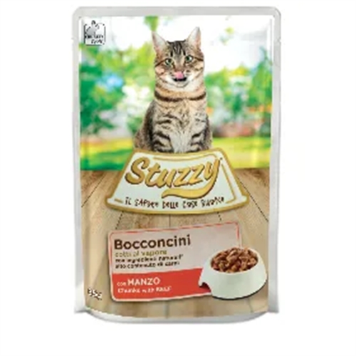 Stuzzy Cat Bocconcini con Manzo 85g