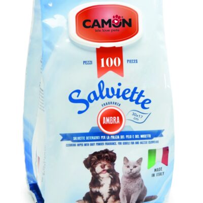 Camon Salviette Ambra Maxi Formato 100pz per Cani