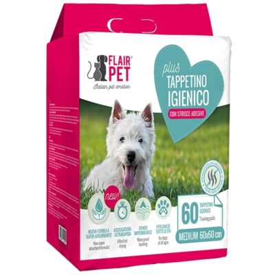 Tappetini Igienici Assorbenti per Cani 60x60cm - 60 Pezzi