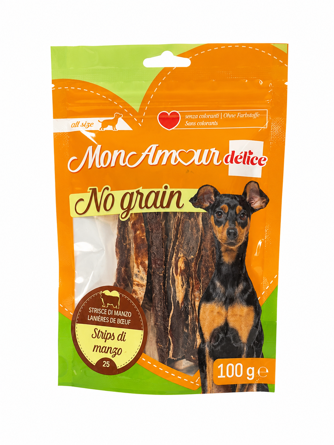MonAmour Delice Strips di Manzo 100g