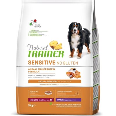 Trainer Sensitive Medium/Maxi Maturity 3Kg - Alimento per Cani Anziani