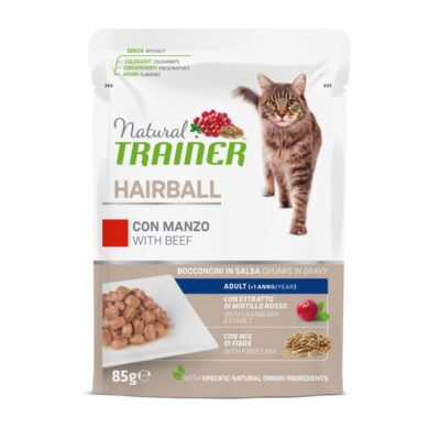 Natural Trainer Hairball Manzo 85g