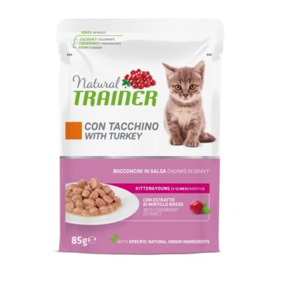 Natural Trainer Kitten Tacchino 85g