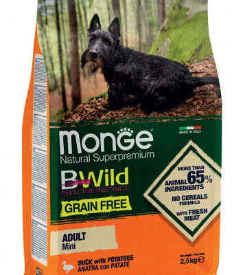 Monge BWild Grain Free Mini Adult Anatra e Patate 2,5kg