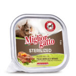 Miglior Gatto Sterilised Vaschetta 100g - Pollo, agnello e ortaggi