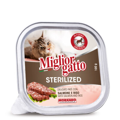 Miglior Gatto Sterilised Salmone e Riso 100g