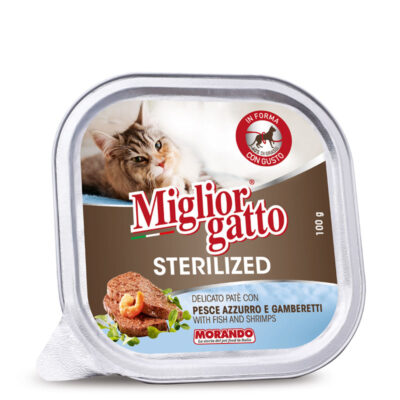 Miglior Gatto Sterilised Pesce Azzurro e Gamberetti 100g