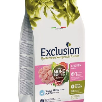 Exclusion Small Puppy Pollo 2Kg - Alimento Completo per Cuccioli di Taglia Piccola