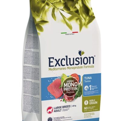 Exclusion Large Adult Tonno 12Kg - Cibo Secco per Cani di Taglia Grande