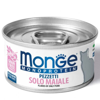 Monge Monoprotein Maiale 80g - Cibo Umido per Gatti