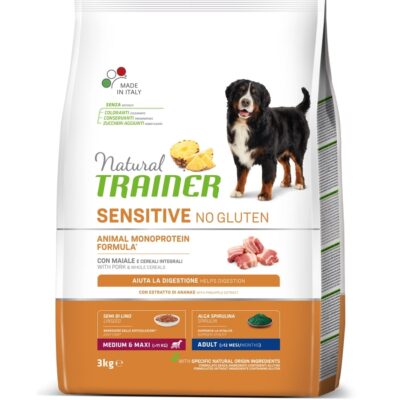 Trainer Sensitive Medium/Maxi Adult Maiale 3Kg