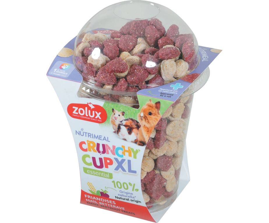 Zolux Crunchy Cup XL Cuori Mix 220gr