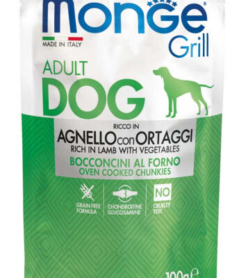Monge Grill Bustine Agnello e Verdure 100g