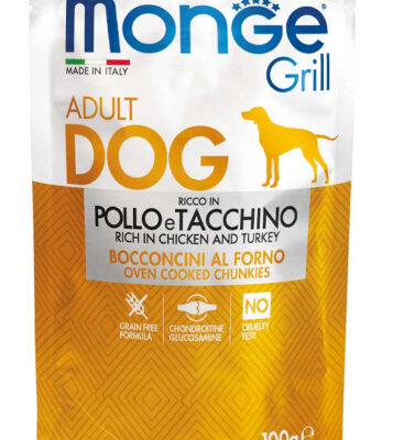 Monge Grill Bustine Pollo e Tacchino 100g