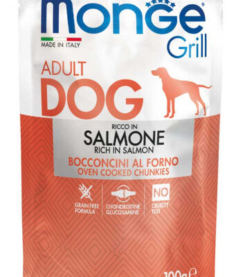 Monge Grill Bustine Salmone 100g per Cani