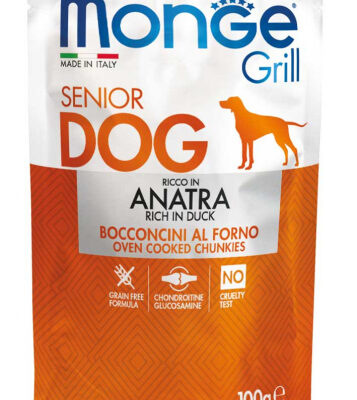 Monge Grill Bustine Senior Anatra 100g