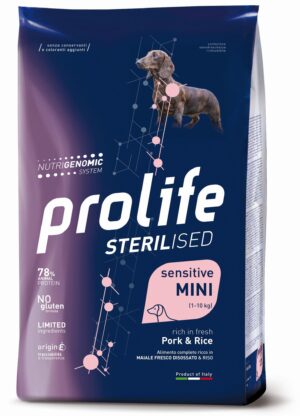 Prolife Sterilised Mini Maiale e Riso