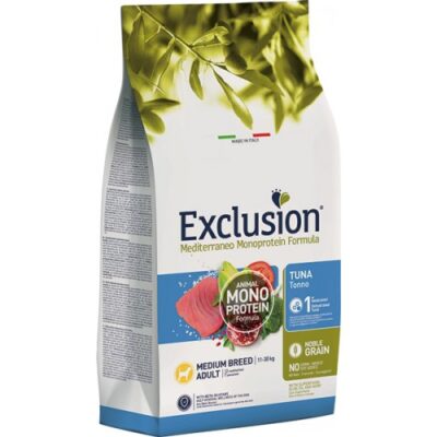 Exclusion Medium Adult Tonno 3Kg - Alimento per Cani