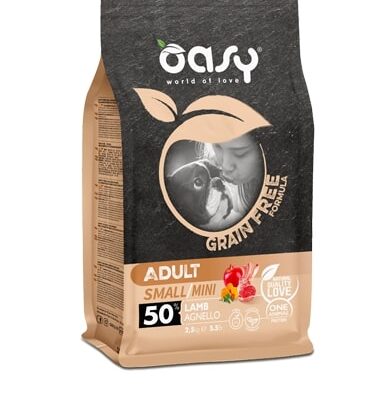 Oasy Grain Free Adult Small/Mini Agnello 800g