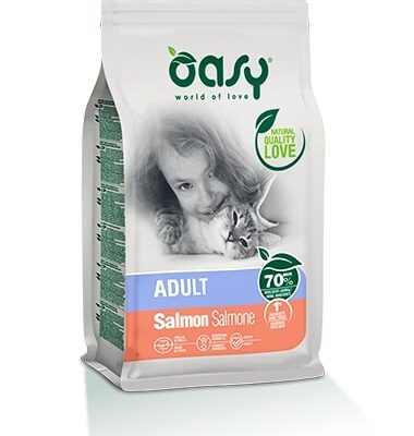 Oasy Adult Salmone 1,5Kg - Cibo Secco per Gatti