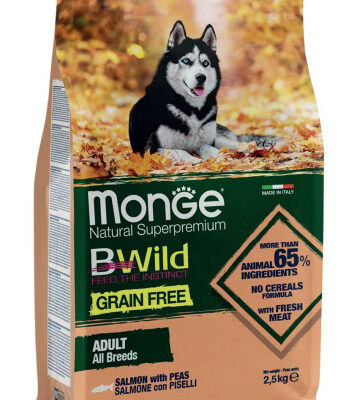 Monge BWild Grain Free Adult Salmone e Piselli 12kg