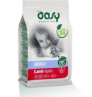 Oasy Adult Agnello 1,5Kg - Alimento Completo per Gatti Adulti