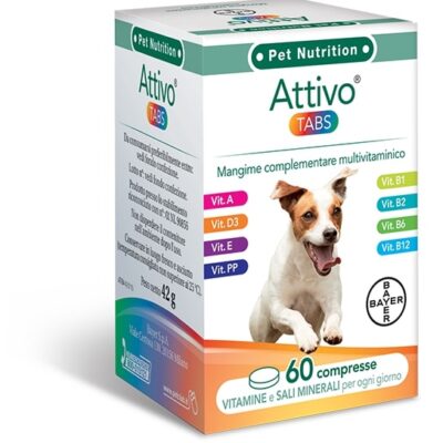 Attivo Tabs 60cps - Integratore Multivitaminico per Cani
