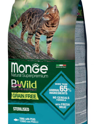 Monge BWild Grain Free Sterelizzato Tonno con Piselli 1,5kg