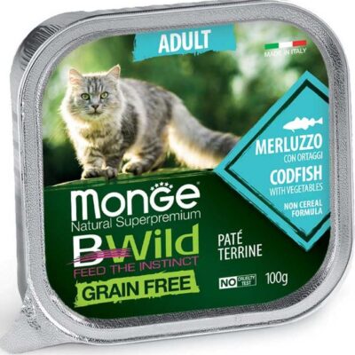 Monge BWild Adult Merluzzo con Verdure 100g