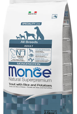 Monge All Breeds Adult Trota 12kg - Alimento Completo per Cani