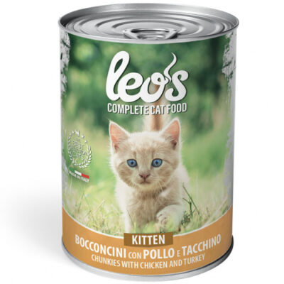 LEO’S BOCCONCINI CON POLLO E TACCHINO KITTEN 415G