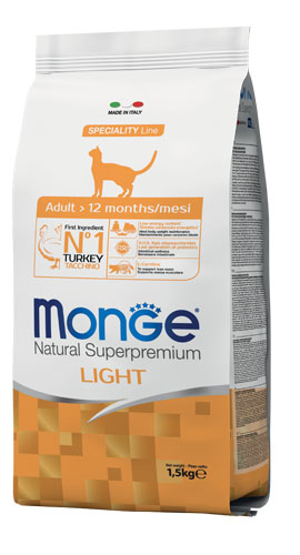 Monge Natural Superpremium Adult Light Tacchino