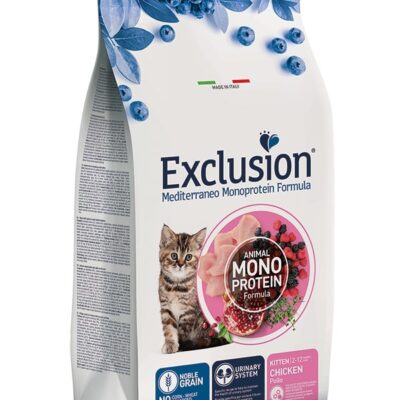 Exclusion Kitten Pollo 1,5Kg - Cibo Secco per Gattini