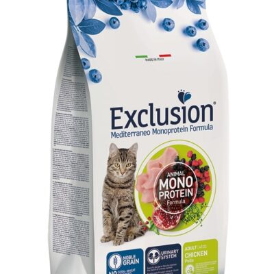 Exclusion Adult Pollo 12Kg - Alimento Completo per Gatti Adulti